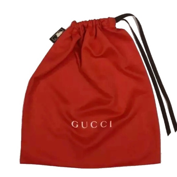 Rare Authentic Large GUCCI MLB Ltd Edition Red Drawstring DustBag 15” x 13” New - Picture 2 of 7